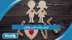 أجمل عبارات الحب والغزل