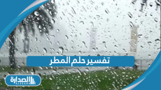 تفسير حلم المطر