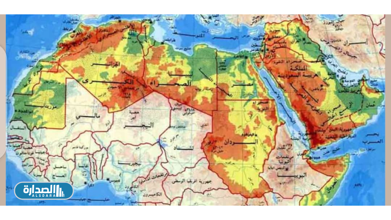 خريطة الوطن العربي بالتفصيل pdf