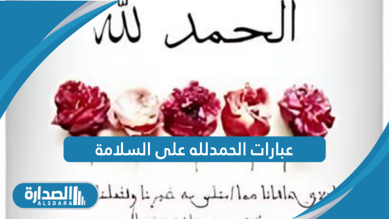 عبارات الحمدلله على السلامة